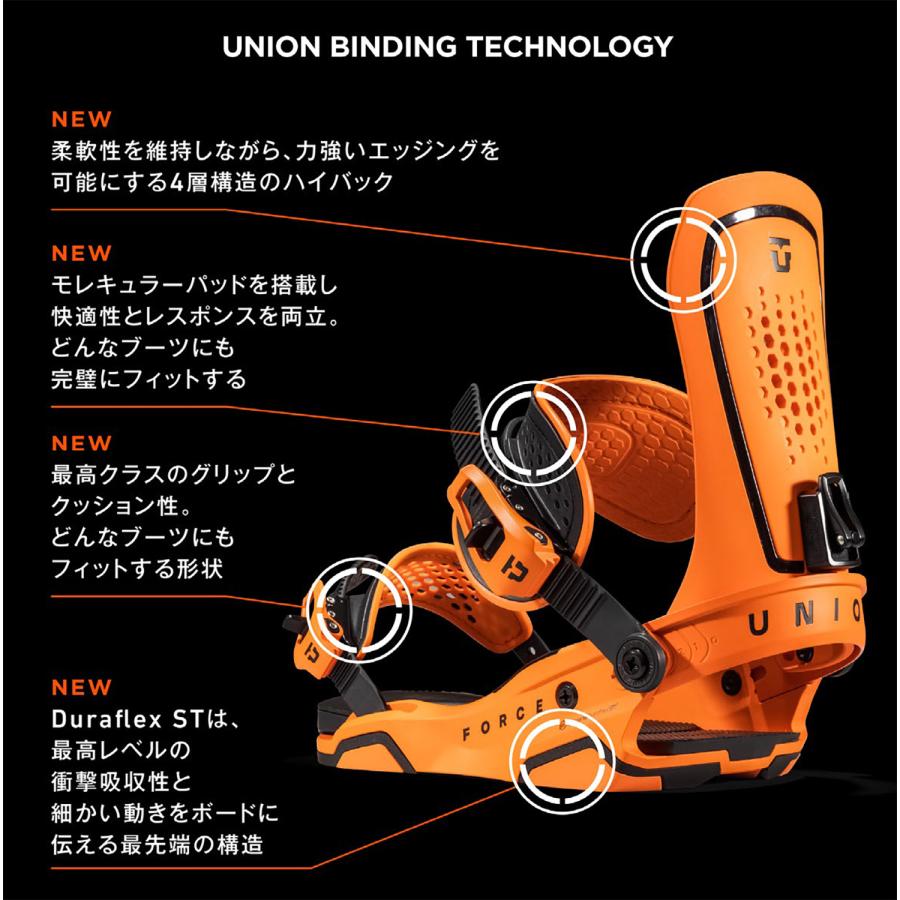 UNION BINDING 23-24 UNION BINDINGS FORCE Orange Mサイズ ユニオン
