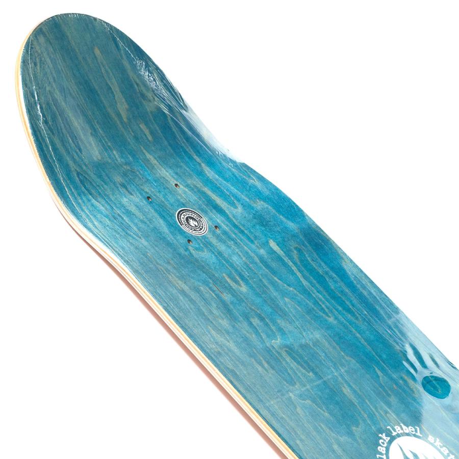 ブラックレーベル 9.5インチ スケボー デッキ カスタムシェイプ BLACK