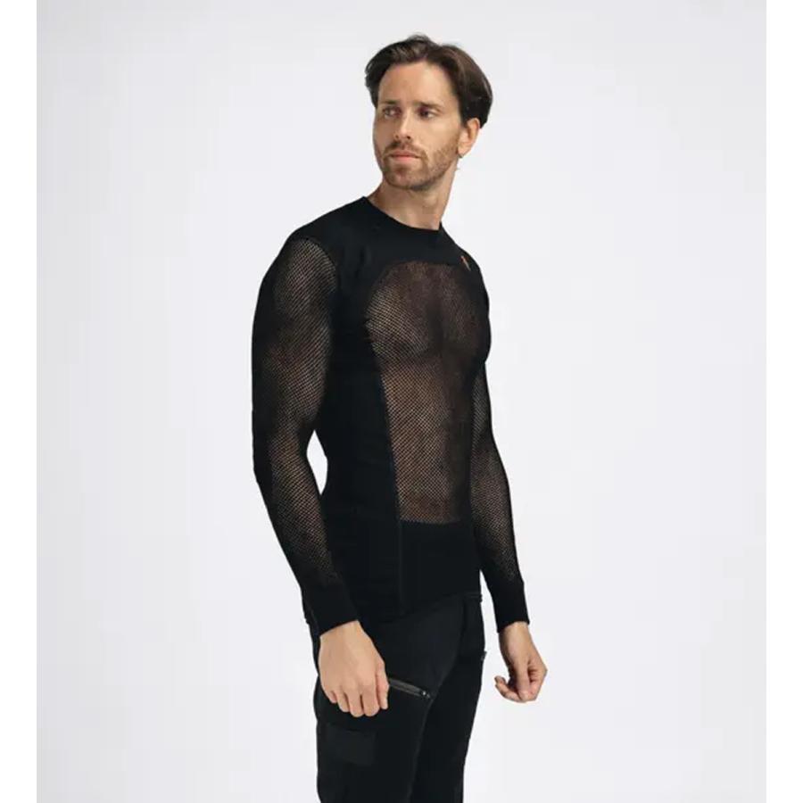 アクリマ ウールネット 長袖 ベースレイヤー ACLIMA WOOLNET CREW NECK