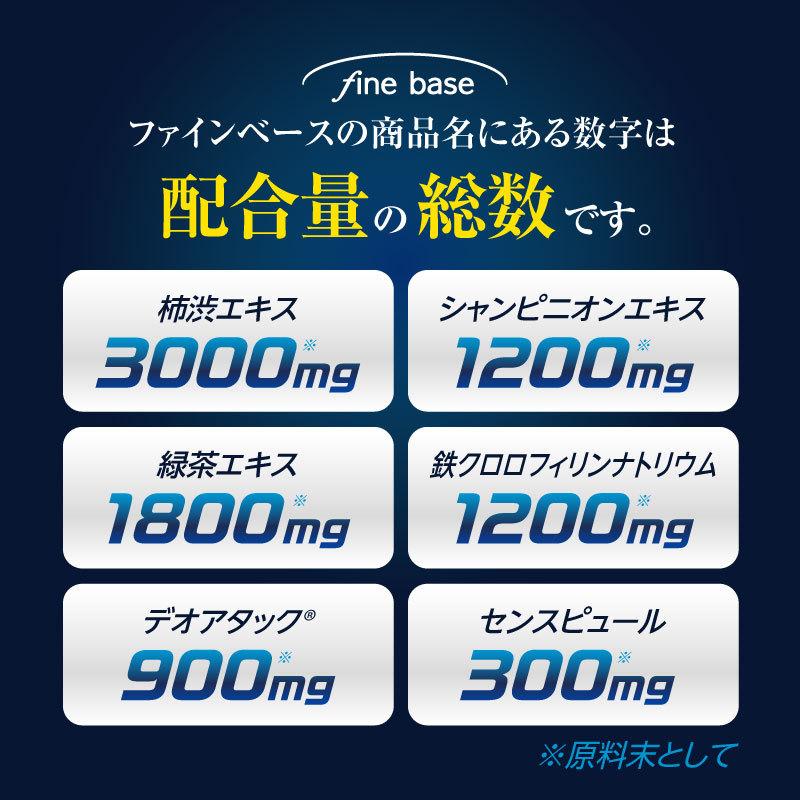 エチケットサプリ finebase メンズデオ8400 60粒入(約30日分