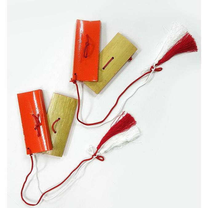 四つ竹 楽器 四ツ竹 よつだけ 房付き 琉球舞踊 琉球民謡 沖縄民謡 琉球