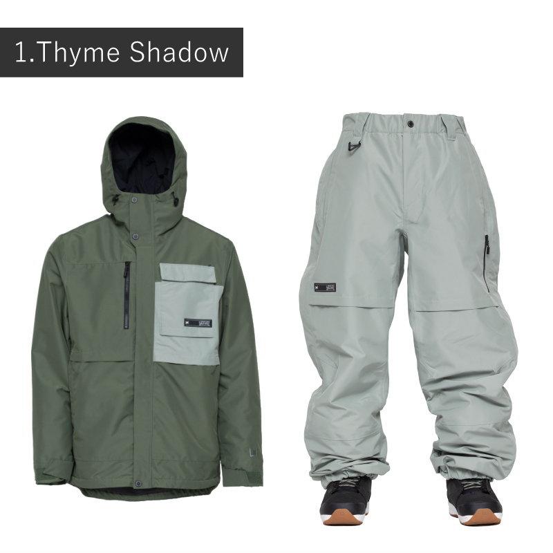 L1 スノボウェア上下セット○ L1 RANKIN JACKET PANT エルワン