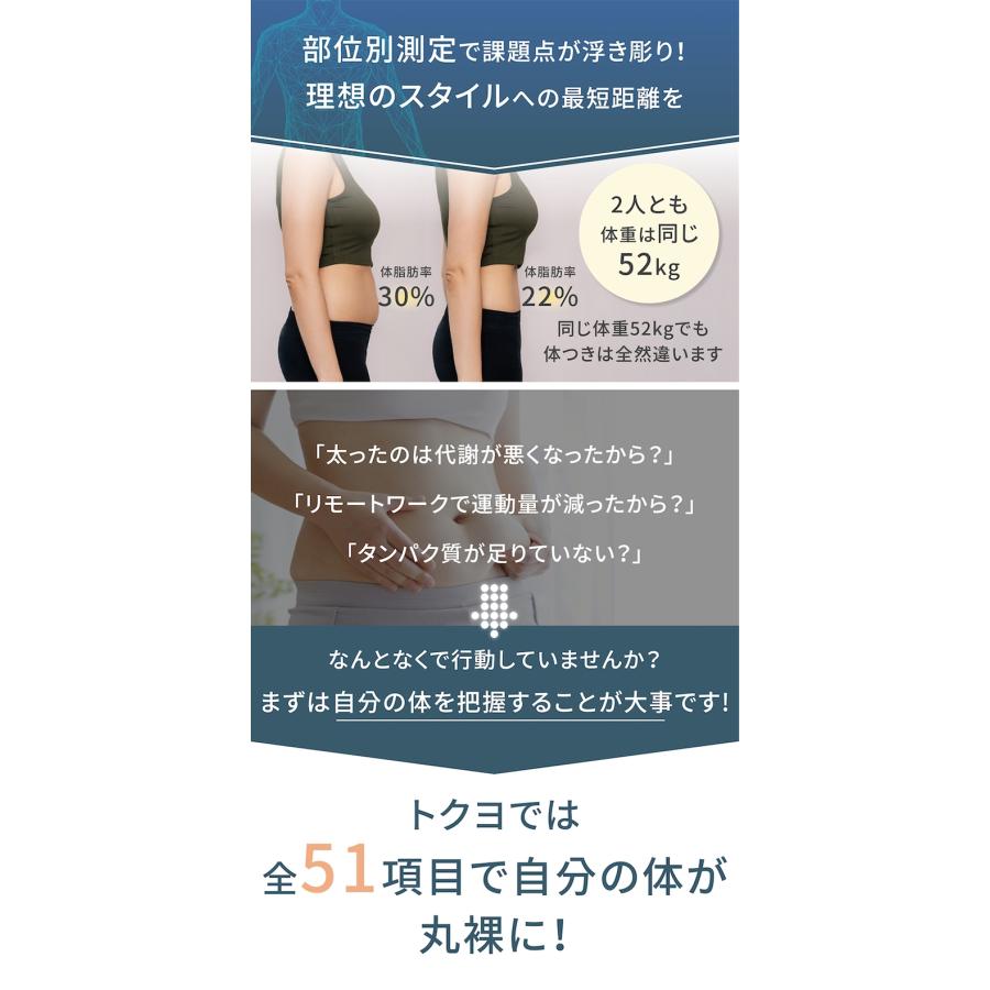tokuyo 8点センサー 体組成計 高精度測定 ジムレベル 最大51項目 正確
