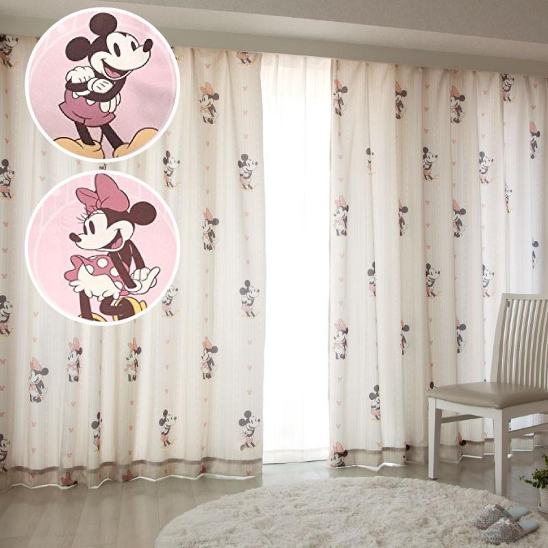 Disney（ディズニー） 遮熱 カーテン 幅150×178〜200cm丈 2枚組