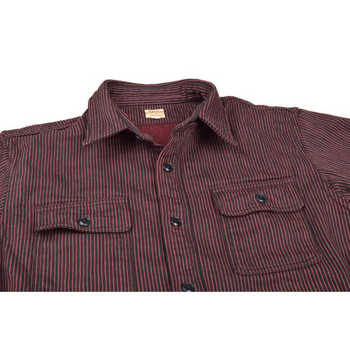 DELUXEWARE（デラックスウエア） ヒッコリーヘビーネルシャツ HV-01