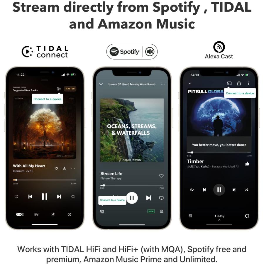 WiiM Mini AirPlay 2レシーバーアダプター、WiFiマルチルーム