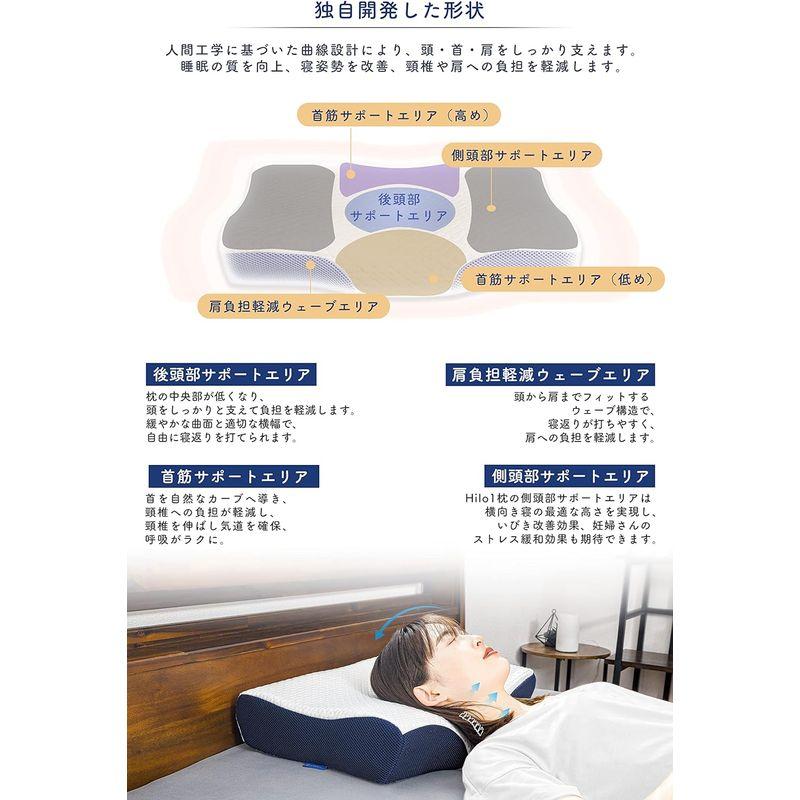 DreamCat's 枕 低反発 日本製 まくら 首が痛くならない 高さ調節