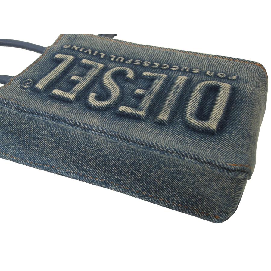 DIESEL（ディーゼル） エンボスロゴ デニム ミニトートバッグ