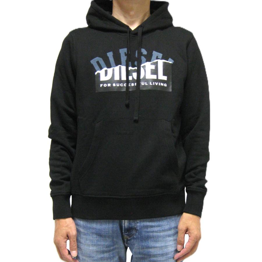 DIESEL（ディーゼル） ユニセックス スリムフィット ダブルロゴ プル