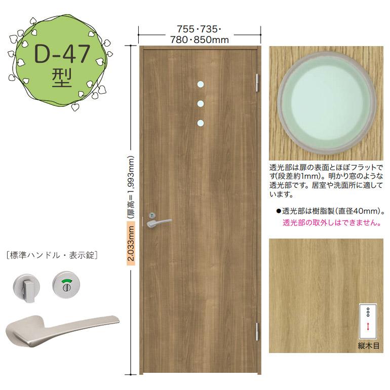 NODA（ノダ） 【NODA カナエル】旗丁番ドアセット 7尺高【D-47型】表示