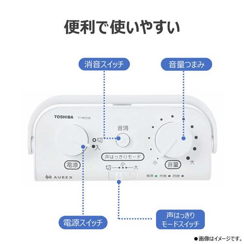 Aurex TY-WSD20-W 東芝 AUREX テレビ用ワイヤレススピーカー ホワイト
