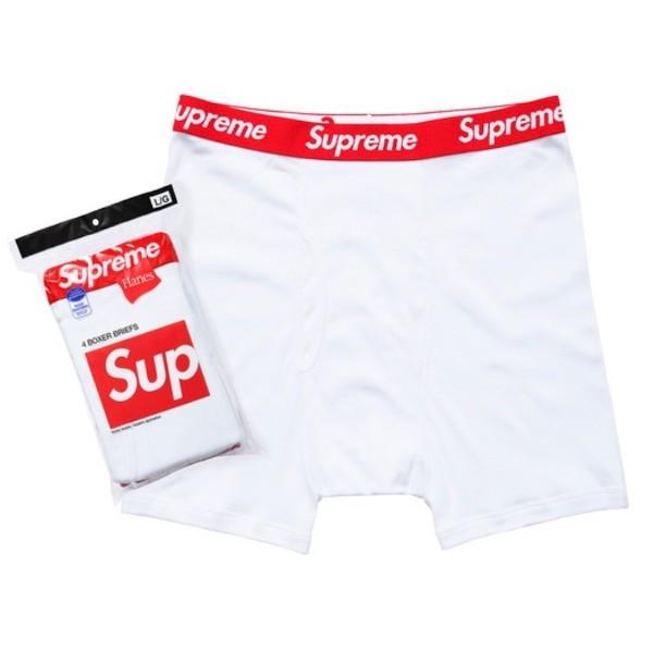 Supreme（シュプリーム） × US Hanes ヘインズ ボクサーパンツ 4枚
