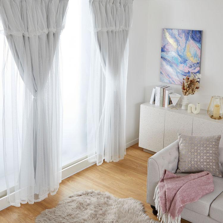 LOWYA（ロウヤ） レイヤードカーテン ドレープカーテン レースカーテン