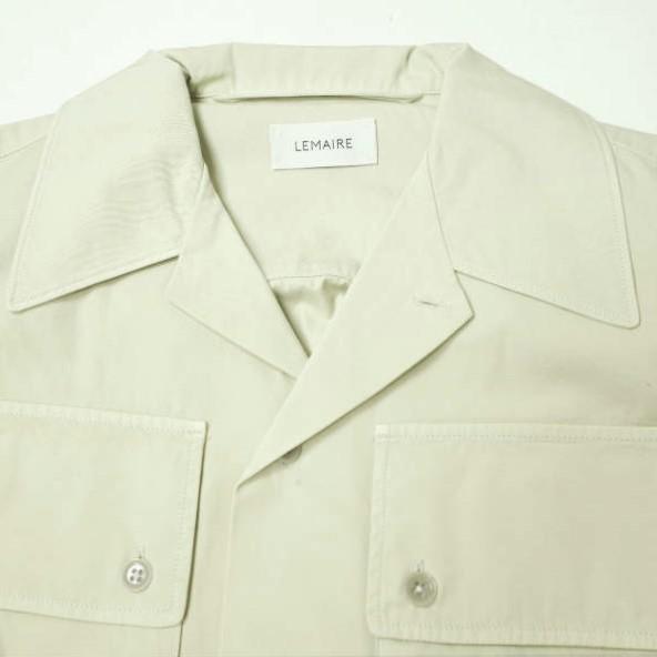 新品 LEMAIRE ルメール 22SS MILITARY SHIRT オープンカラー