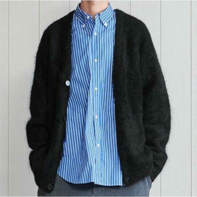 H BEAUTY＆YOUTH エイチ 23AW SHAGGY MOHAIR V NECK CARDIGAN シャギー