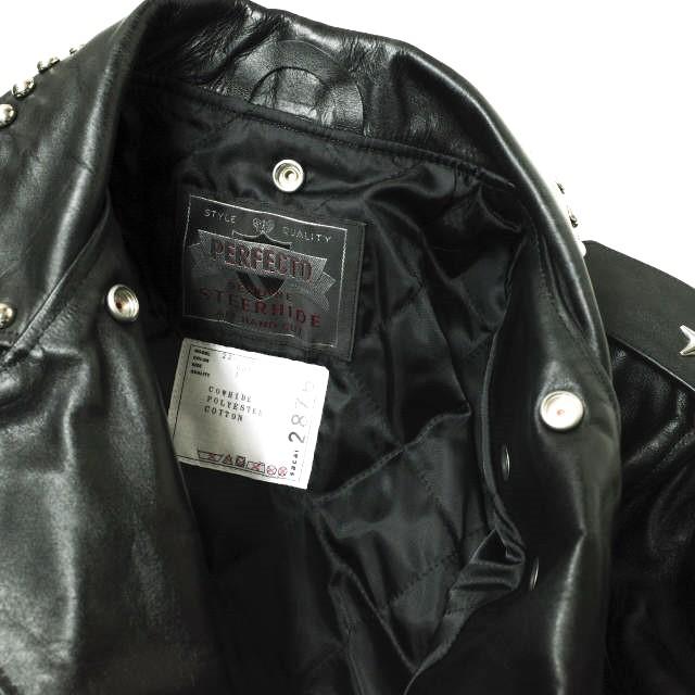 新品 sacai x schott サカイ ショット 22AW 別注 Leather Studs