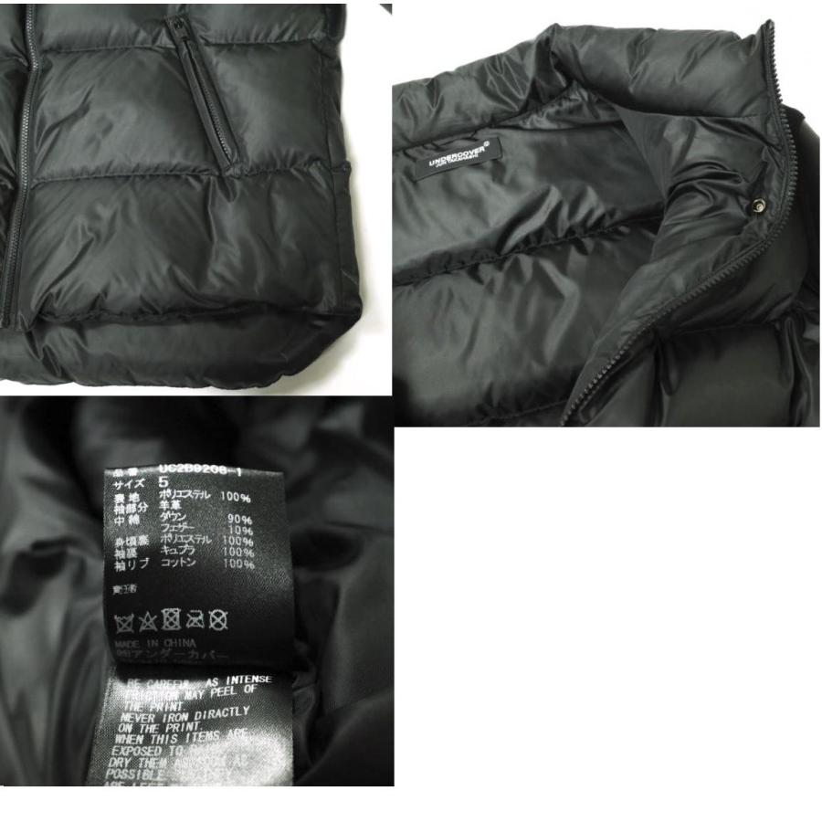 UNDERCOVER アンダーカバー 22AW LEATHER SLEEVE DOWN JACKET レザー