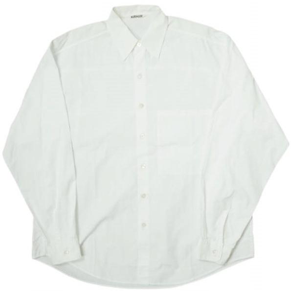 AURALEE オーラリー 日本製 WASHED FINX TWILL BIG SHIRTS ウォッシュ