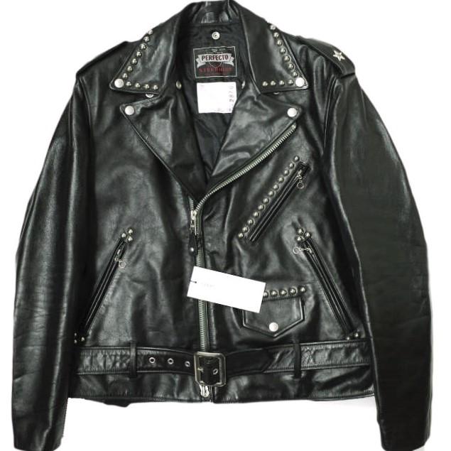 新品 sacai x schott サカイ ショット 22AW 別注 Leather Studs