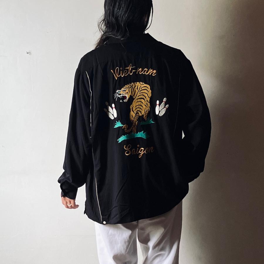 HOUSTON（ヒューストン） ボウリング長袖シャツ BOWLING L/S SHIRT