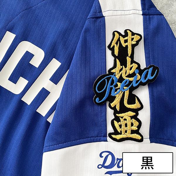 メール便送料無料】中日 ドラゴンズ 刺繍ワッペン 仲地 ネーム /仲地礼