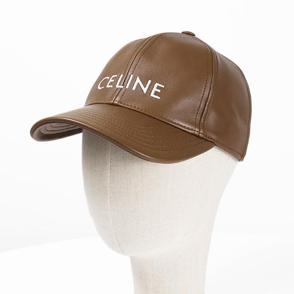 CELINE（セリーヌ） LOGO LEATHER BASEBALL CAP ベースボールキャップ