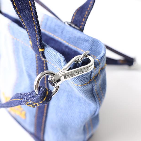 MAISON KITSUNE（メゾン キツネ） Fox Head Mini Denim Tote Bag ミニ