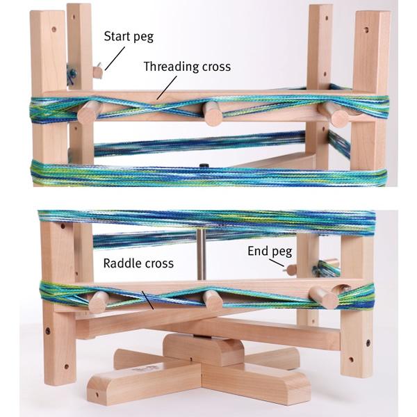 アシュフォード 回転式整経台 白木 ＜卓上 手織り機 ashford＞ : 手