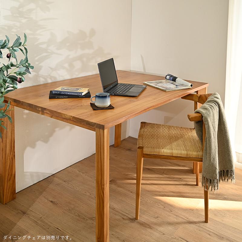 ダイニングテーブル 単品 120cm幅 木製 4人用 チーク無垢材 T332WX