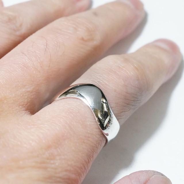 シルバー925 メンズ レディース リング ウェーブ くねくね 波打つ