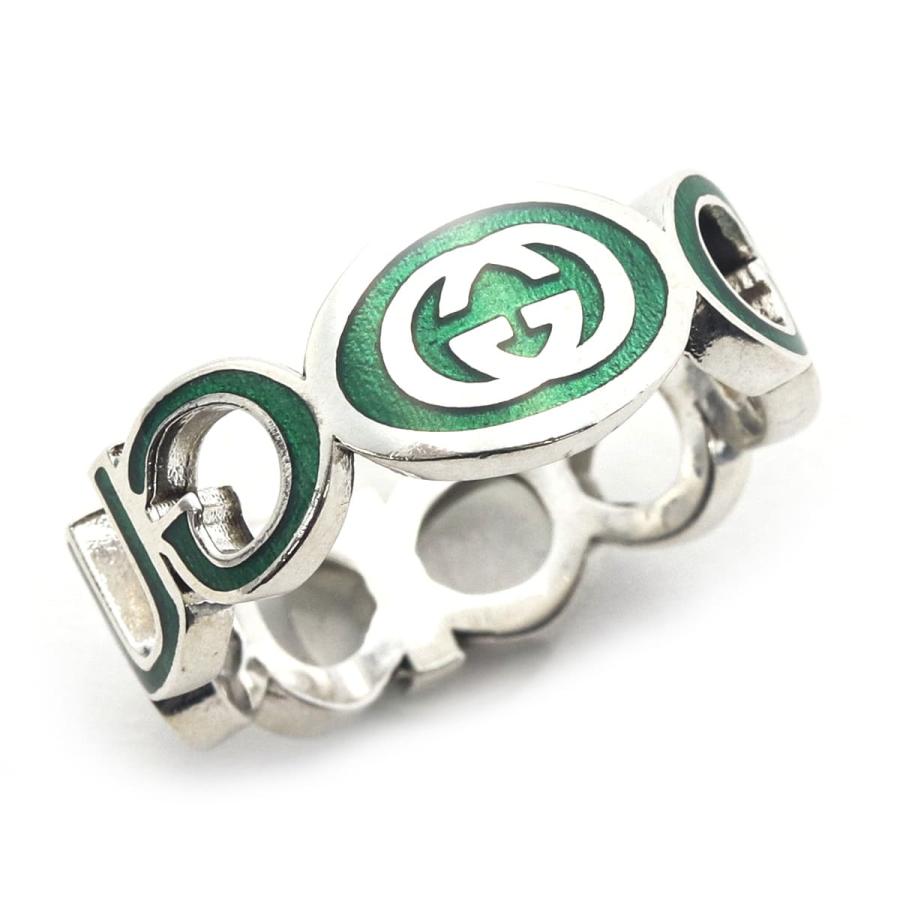 グッチ リング メンズ GUCCI カットアウト インターロッキングG