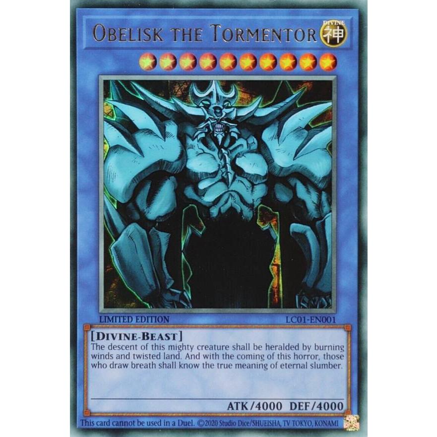 遊戯王 LC01-EN001 オベリスクの巨神兵 Obelisk the Tormentor (英語版