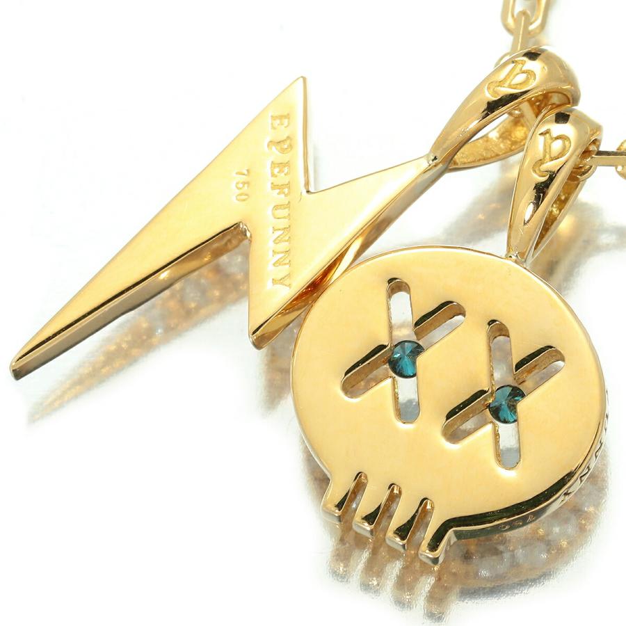 EYEFUNNY（アイファニー） ペンダントネックレス ダイヤモンド ブルー