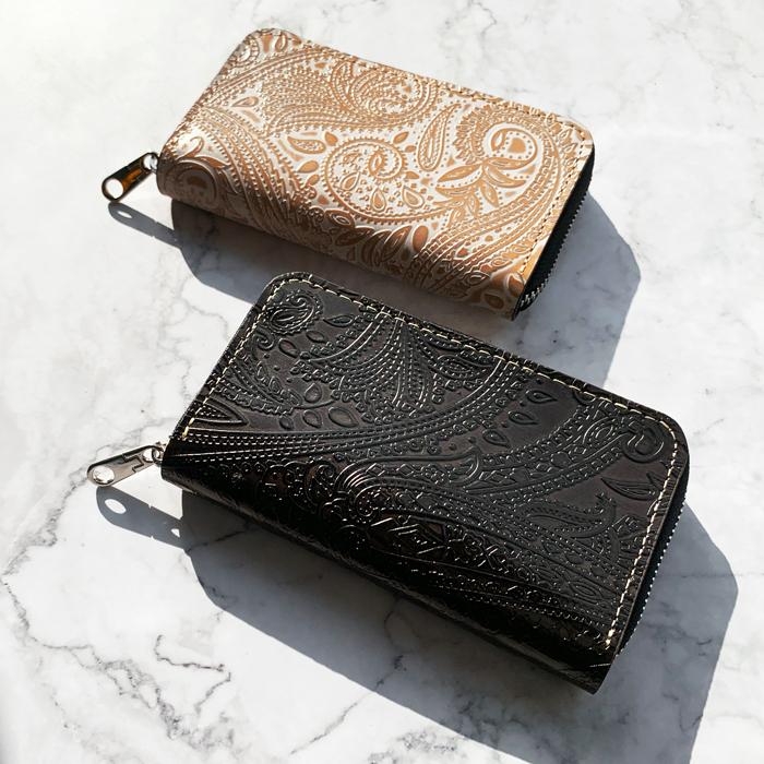 本革 コインケース セカンド財布 ラウンドファスナー ポーチ 財布 型