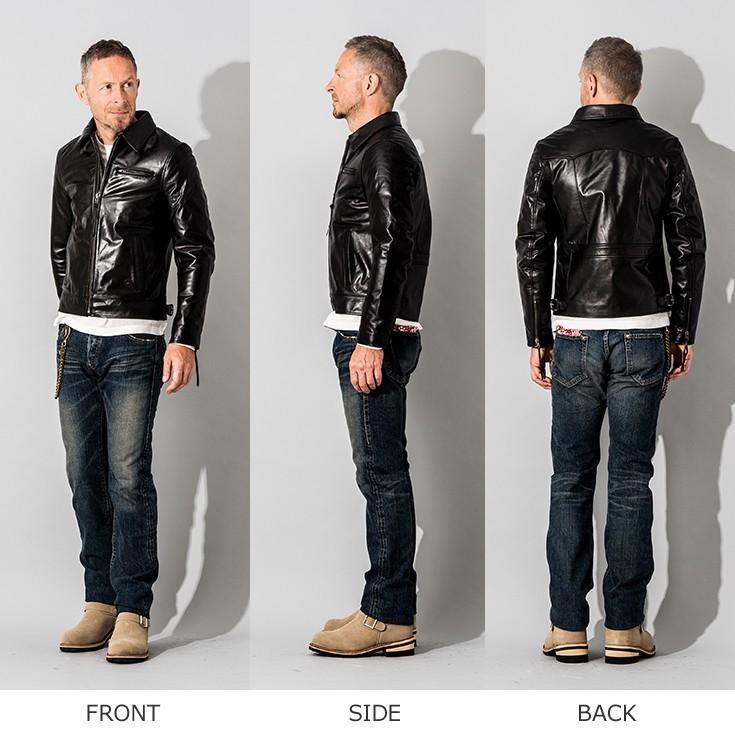 Liugoo Leathers 【50%OFFクーポン】Liugoo Leathers 本革 トラッカー