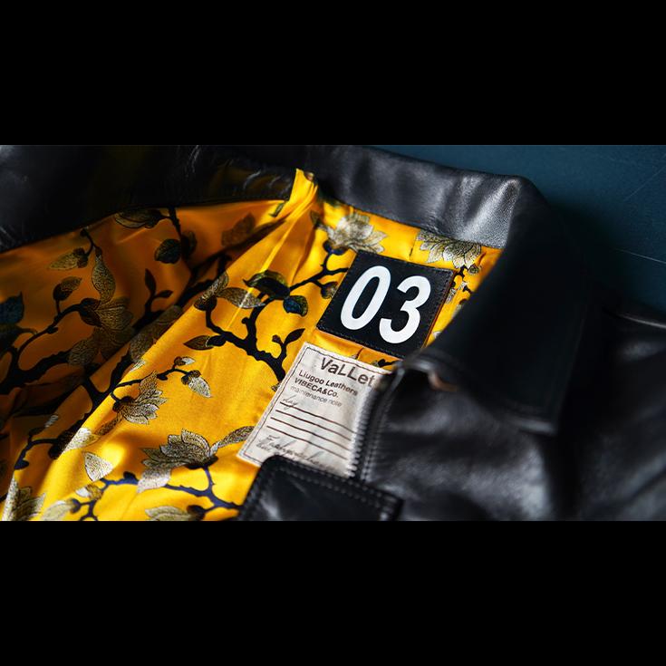 Liugoo Leathers VaLLet 本革 レザーブルゾン メンズ ヴァレット
