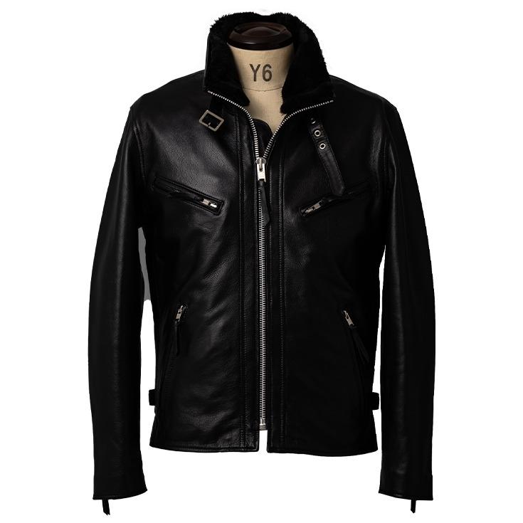 Liugoo Leathers 【50%OFFクーポン】Liugoo Leathers 本革 WING-NECK