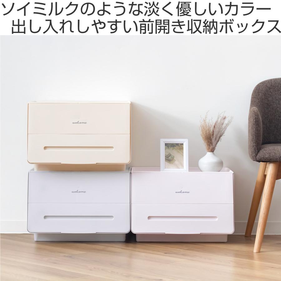 SANKA（サンカ） 収納ボックス 前開き 幅45×奥行34×高さ31cm