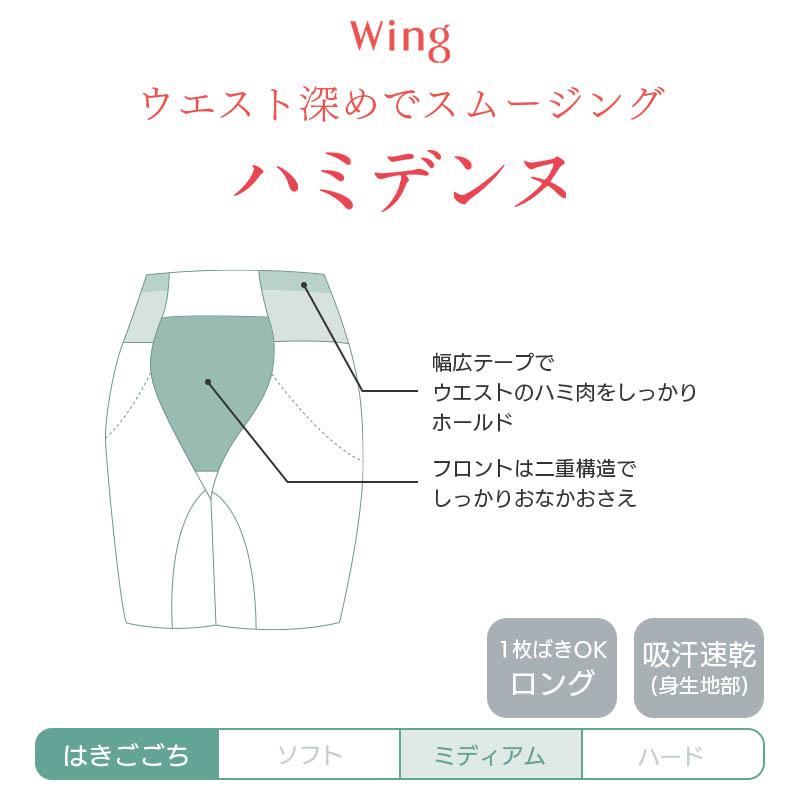 Wing ウイング ハミデンヌ ガードル ロング丈 ジャストウエスト Q