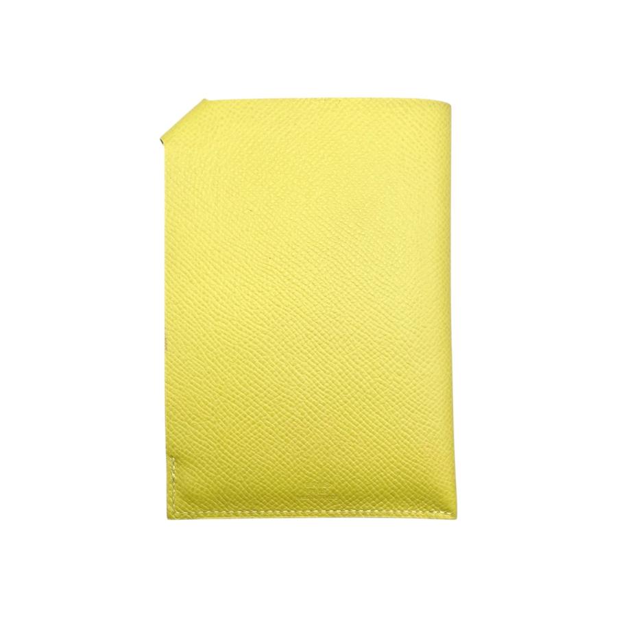 HERMES（エルメス） パスポートケース タルマックPM X刻印 イエロー