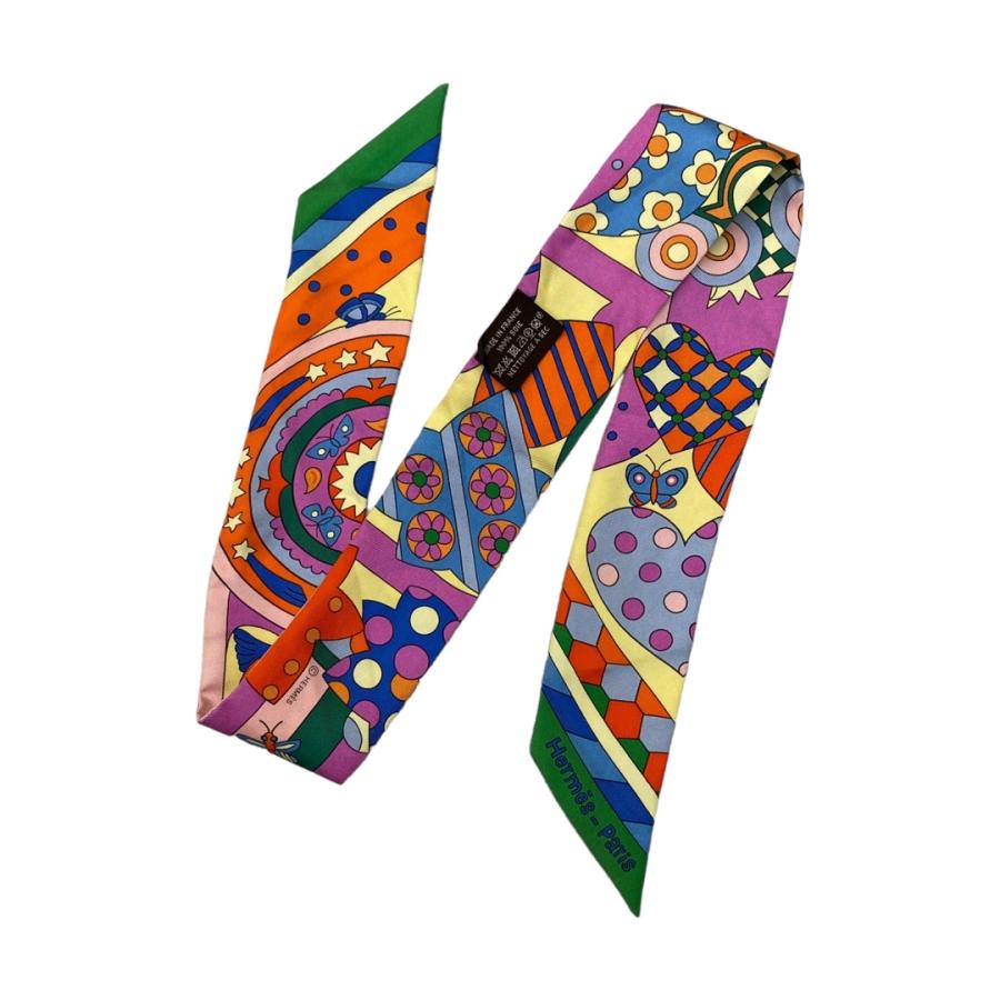 HERMES（エルメス） シルクスカーフ ツイリー 森のささやき 063005S 01