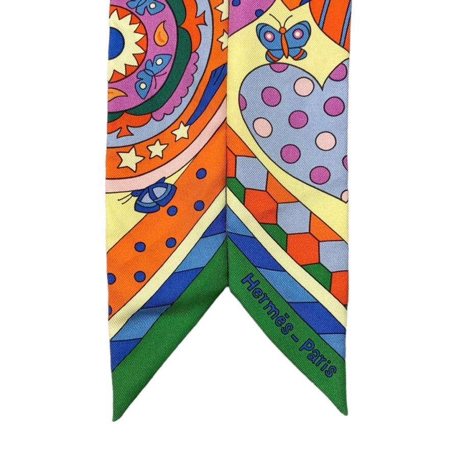 HERMES（エルメス） シルクスカーフ ツイリー 森のささやき 063005S 01
