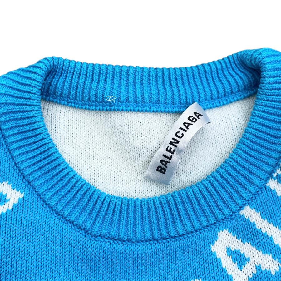 BALENCIAGA（バレンシアガ） ニットセーター オールオーバーロゴ