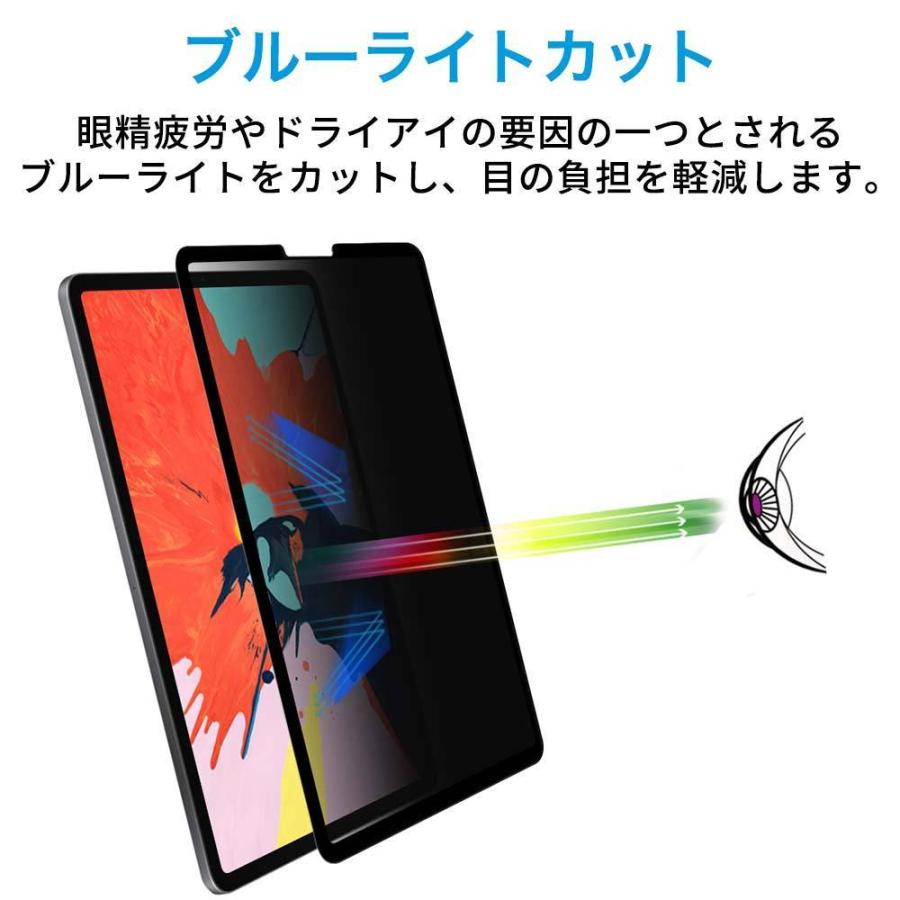 iPad mini5 mini4 覗き見防止 着脱式 プライバシーフィルター ブルー