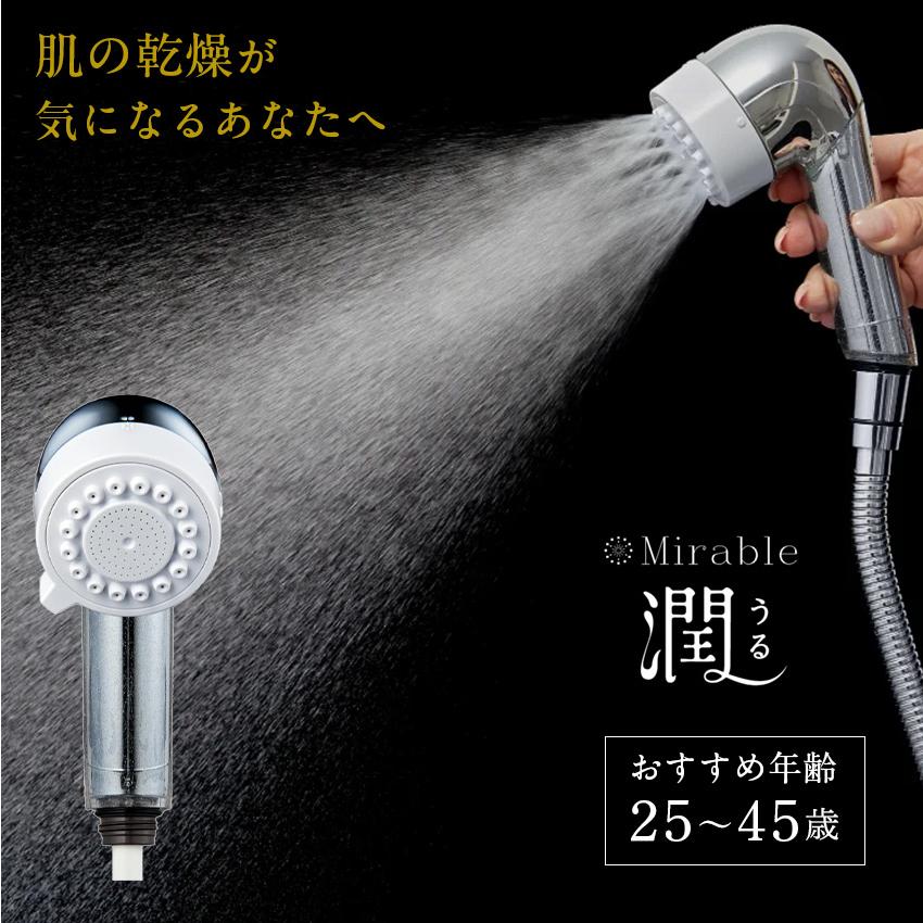 ミラブル シャワーヘッド 節水 乾燥肌 敏感肌 混合肌 サイエンス