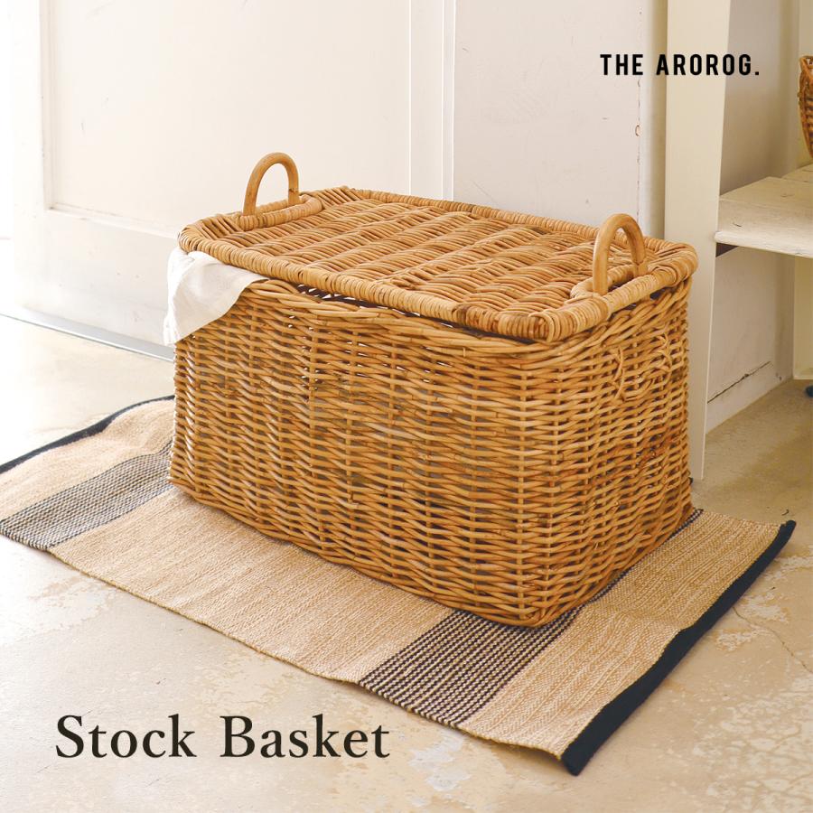 Creer アラログ ストックバスケット フタ付き バスケット 大容量 収納