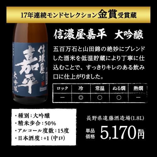 日本酒 飲み比べセット 大吟醸 1800ml 5本 半額 衝撃の52％オフ 一升瓶