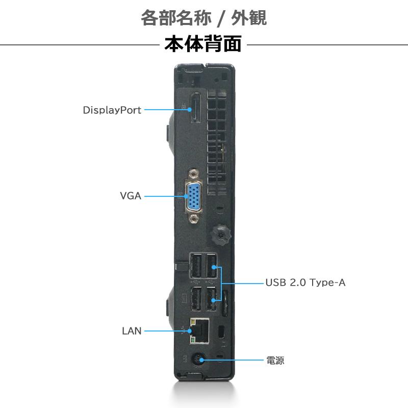 ミニデスクトップ HP ProDesk 400 G1 DM 快適 第4世代 Core i3 メモリ