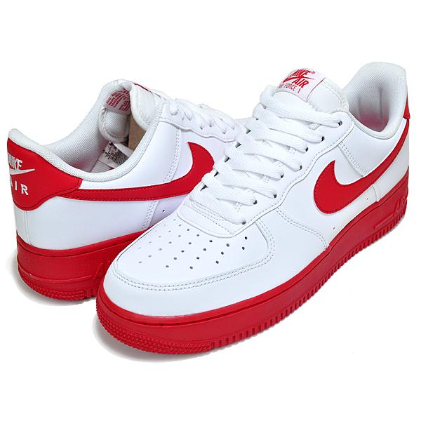 エア フォース 1 NIKE AIR FORCE 07 white/university red-white