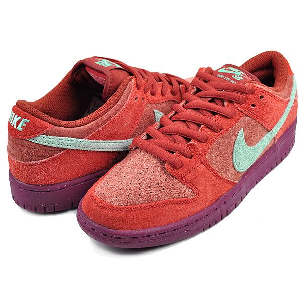 Nike SB NIKE DUNK LOW PRO PREMIUM mystic red/emerald rise dv5429